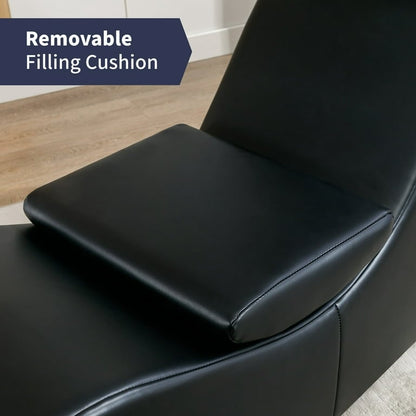 Mixoy Indoor Yoga Chair,Curved Yoga Chaise Lounge Chair for Adults Stretching Exercising Relaxing