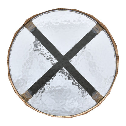 Moasis 3 Pieces Outdoor Wicker Furniture Patio Bistro Set with 2 Chairs and Coffee Table