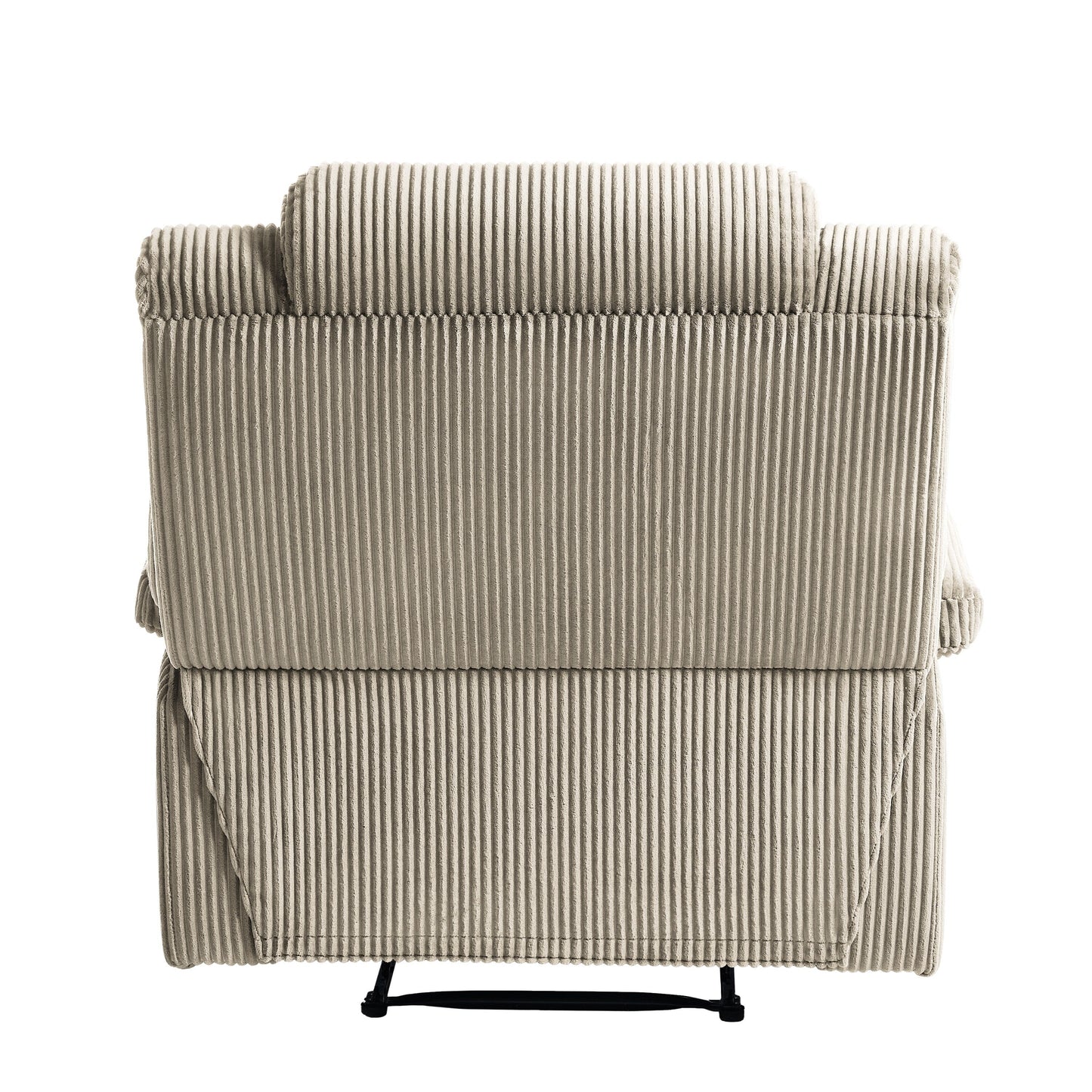 Modern Corduroy Manual Recliner Chair, Lounger Adjustable Recliners with Wide Armrest