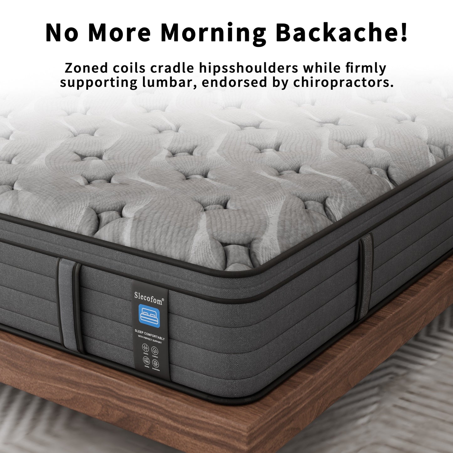 Modland 14-inch Hybrid Medium Euro Top Mattress, Pocket Spring Mattress in a Box