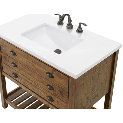 Monterey 37 Farmhouse Single Bathroom Vanity with Top