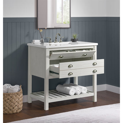 Monterey 37 Farmhouse Single Bathroom Vanity with Top