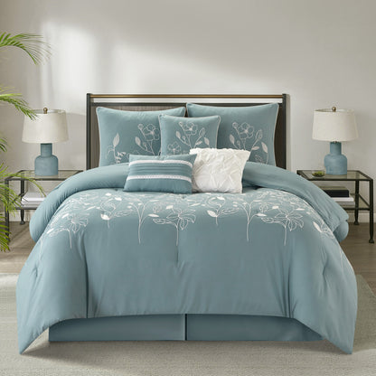 Nanshing Taylor 7 Piece Floral Botanical Comforter Set