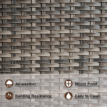 OVIOS 5-piece Patio Furniture Wicker Outdoor High-back Seating Set