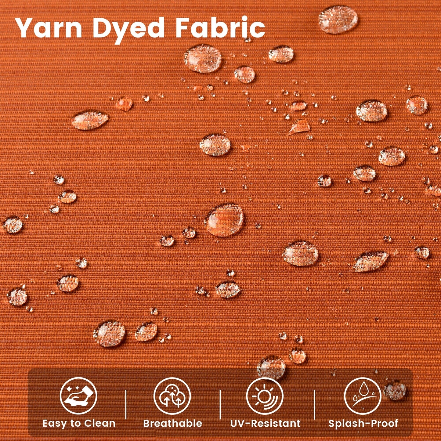 OVIOS 9 Pieces Outdoor Wicker Swivel Chair Set With Fire Table