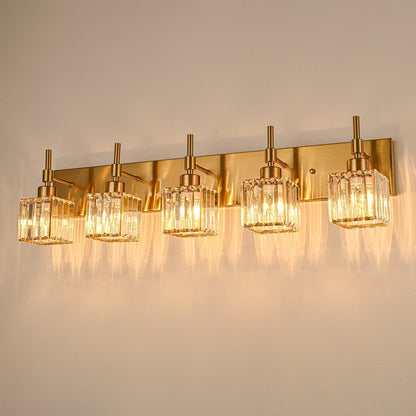 Ora Modern Dimmable Crystal Bathroom Light Fixtures Over Mirror Glam Vanity Lights