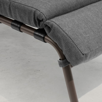 Outdoor Adjustable Patio Chaise Lounge Chair with Cushion Beach Poolside