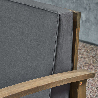 Perla Acacia Wood 7-piece Outdoor Chat Set by Christopher Knight Home