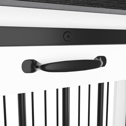 Pet Residence with Iron Tube Reinforcement Stylish & Sturdy Dog Crate