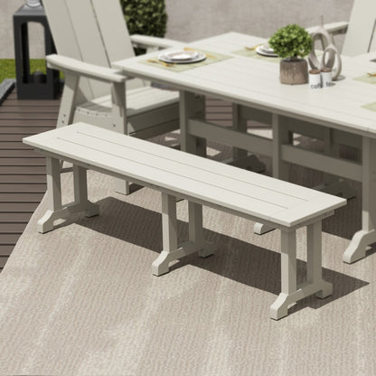 Polytrends Laguna Hdpe All Weather Outdoor Patio 65 Bench