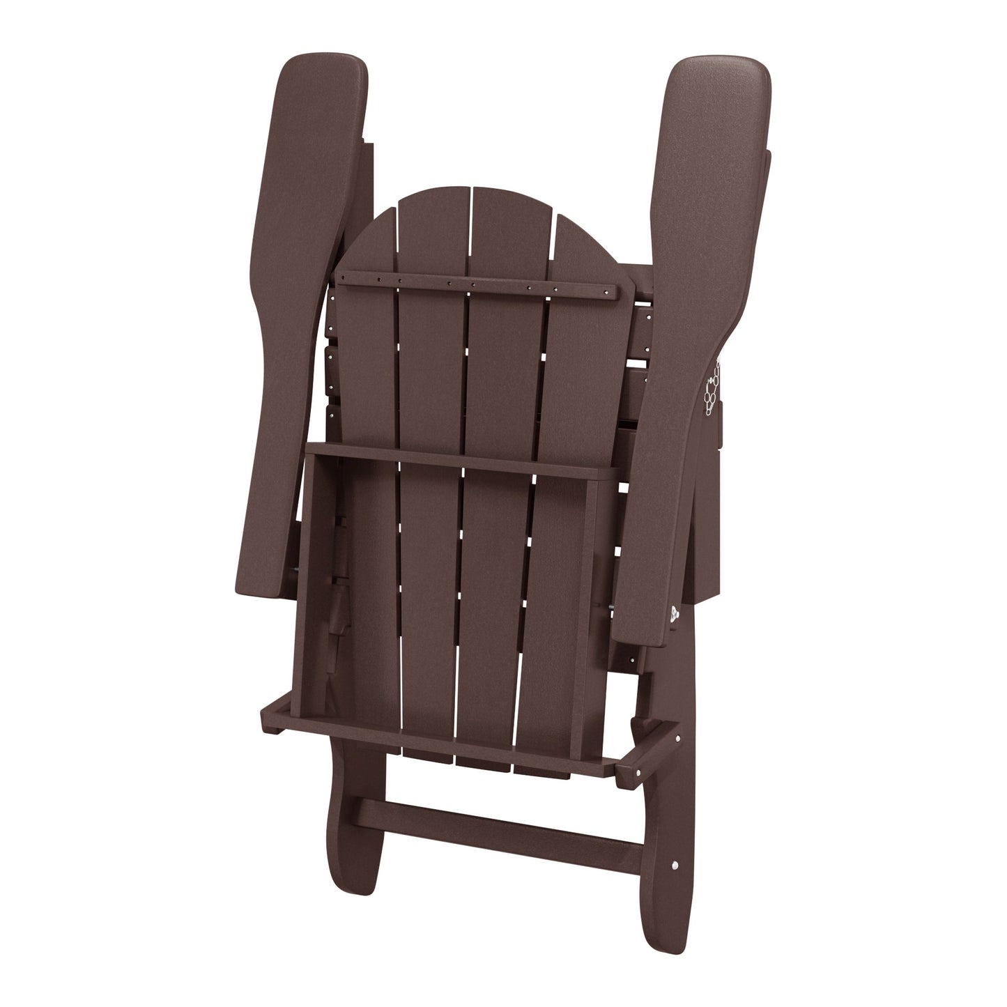 Polytrends Laguna Fade Resistant All Weather Outdoor Patio Folding Adirondack Chair