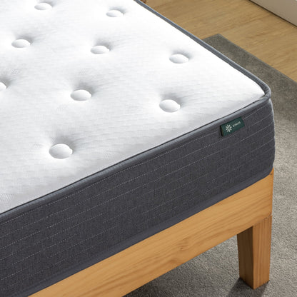 Priage by ZINUS 8 Inch Comfort Essential Pocket Spring Hybrid Mattress