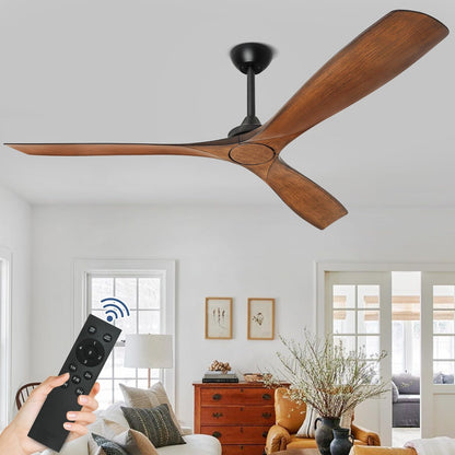 Remote Ceiling Fan with Lights Flush Mount