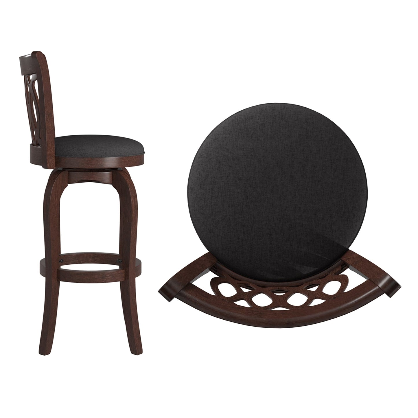 Rovinj Scroll Back Swivel Bar Stool