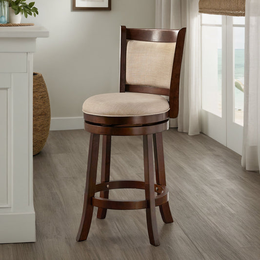 Rovinj Upholstered Back Swivel Stool