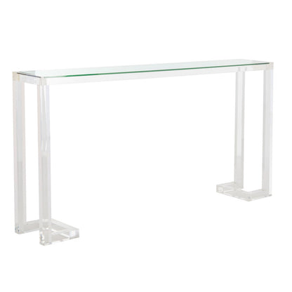 SAFAVIEH Couture Camryn Acrylic Console Table - Clear - 60 W x 10 L x 30 H - 52Wx10Dx30H