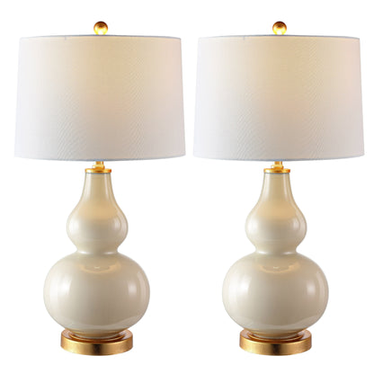 SAFAVIEH Lighting Diede Gourd Table Lamp (Set of 2) - 15x15x28.5 - 15Wx15Dx29H