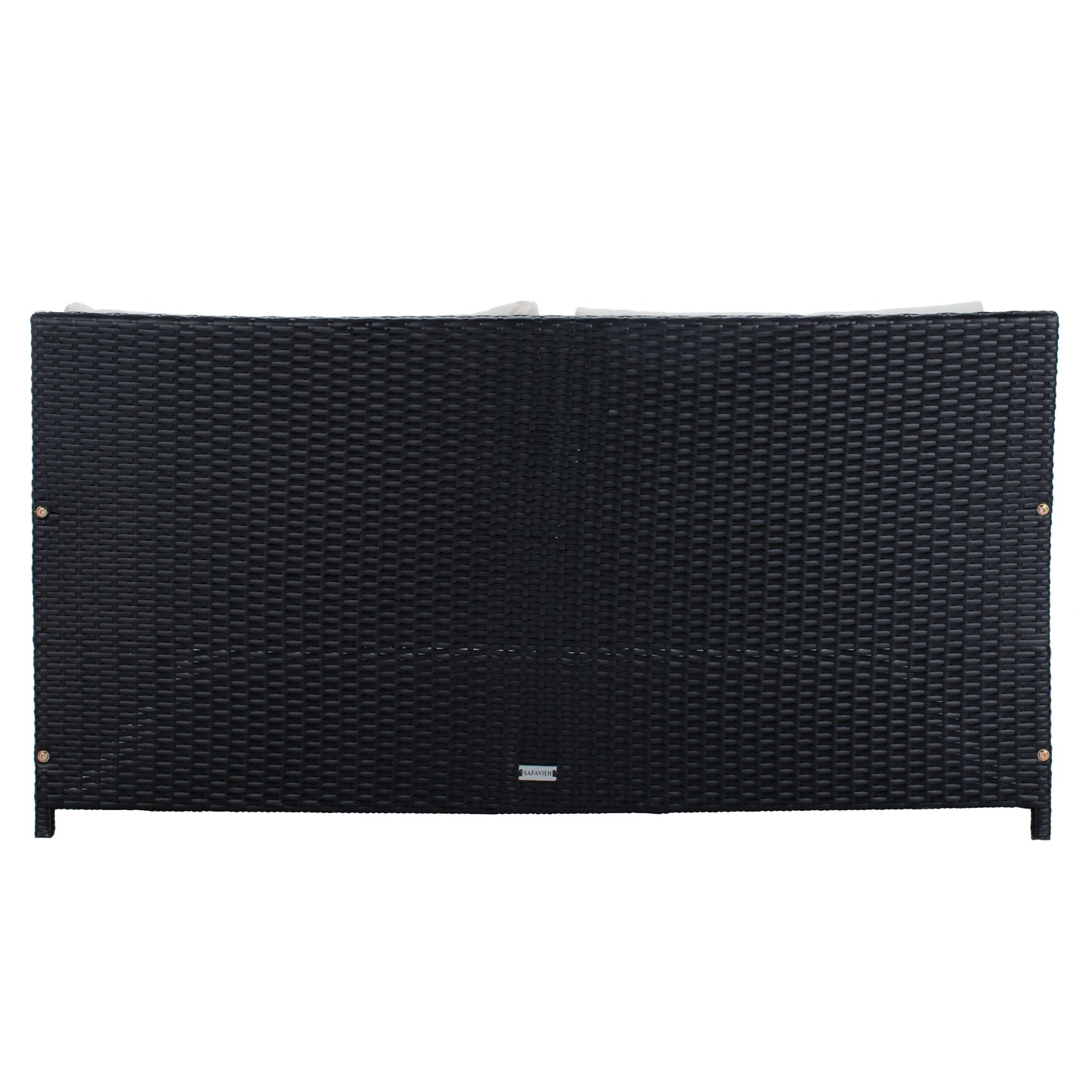 SAFAVIEH Outdoor Taniyah Wicker Daybed with Pillow & Cushions - 53W x 28D x 62H