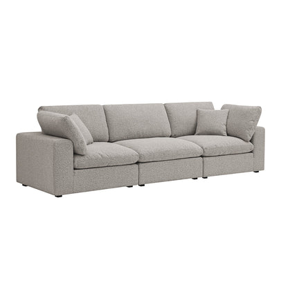 Lutyens Taupe Boucle Modular Sofa, 3-Piece