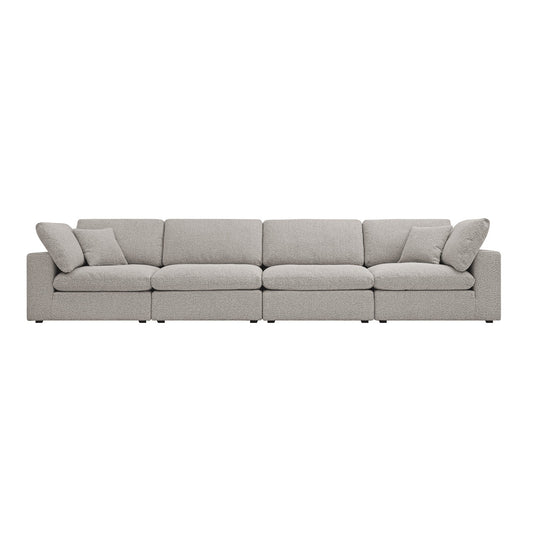 Lutyens Taupe Boucle Modular Sofa, 4-Piece