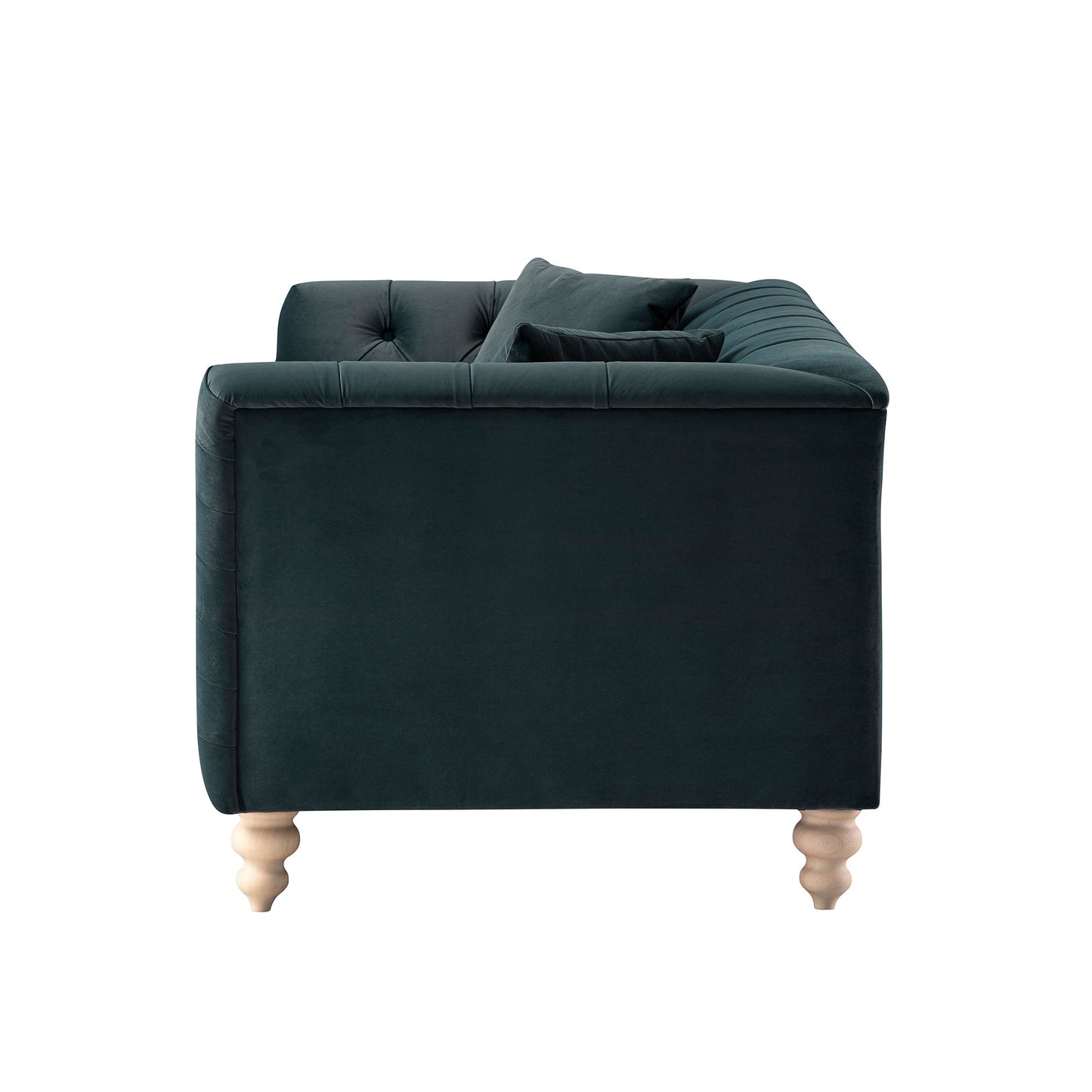 Ashby Chesterfield 2-Seater Sofa, Aegean Blue Velvet