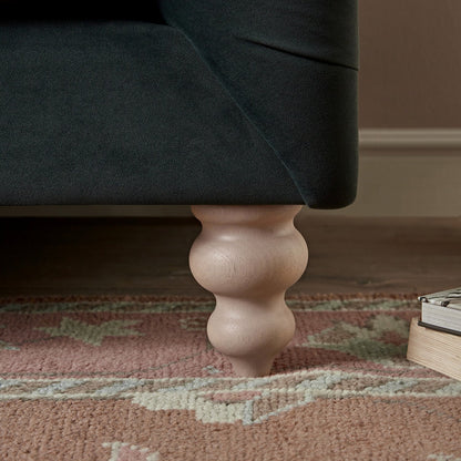 Ashby Chesterfield 2-Seater Sofa, Aegean Blue Velvet