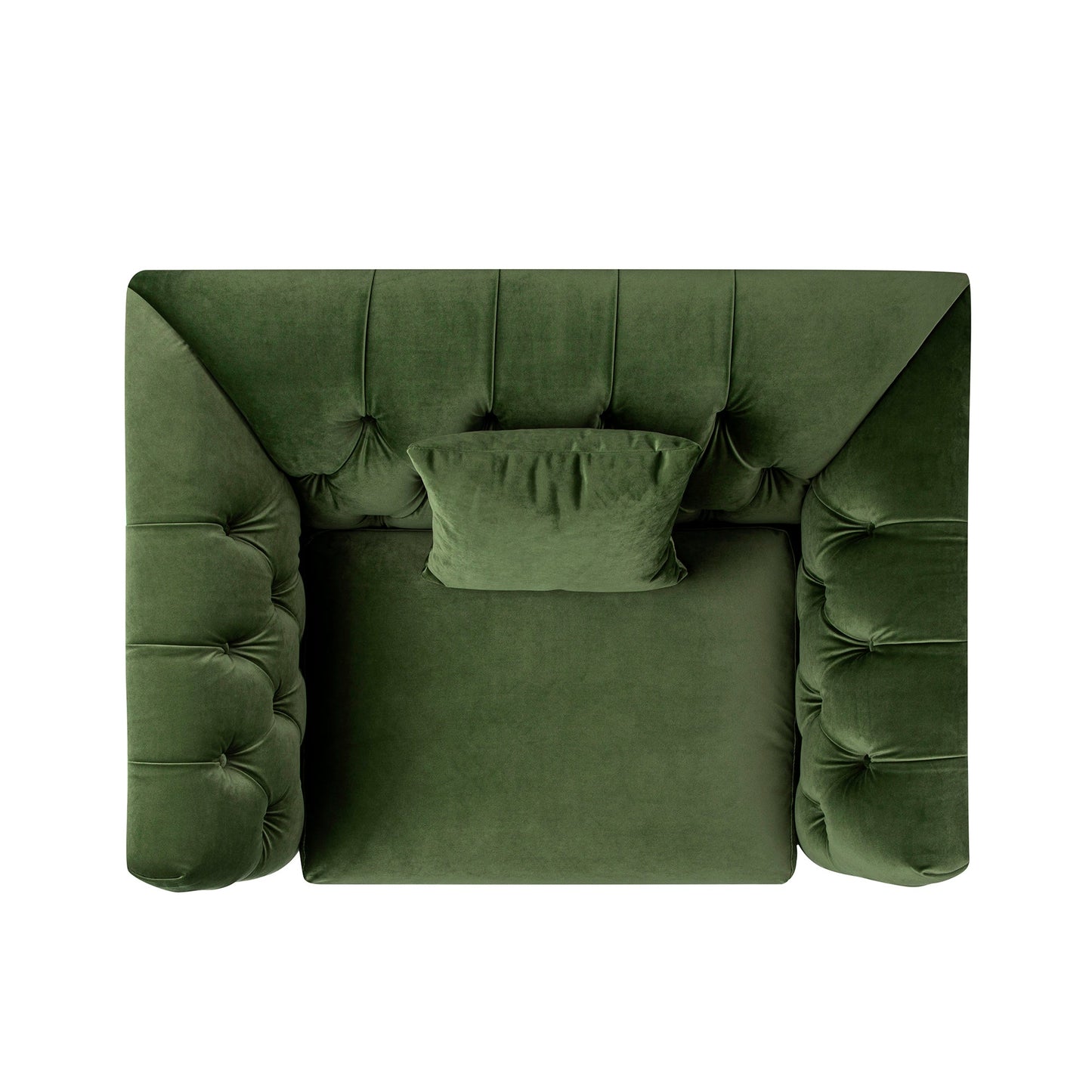 Ashby Chesterfield Loveseat, Fern Green Velvet