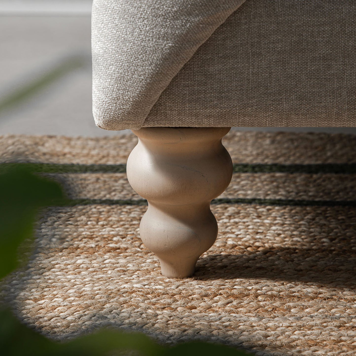 Ashby Chesterfield Loveseat, Mist Grey Chenille