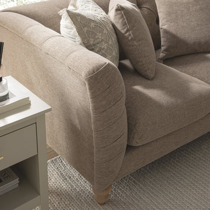Ashby Chesterfield 2-Seater Sofa, Taupe Chenille