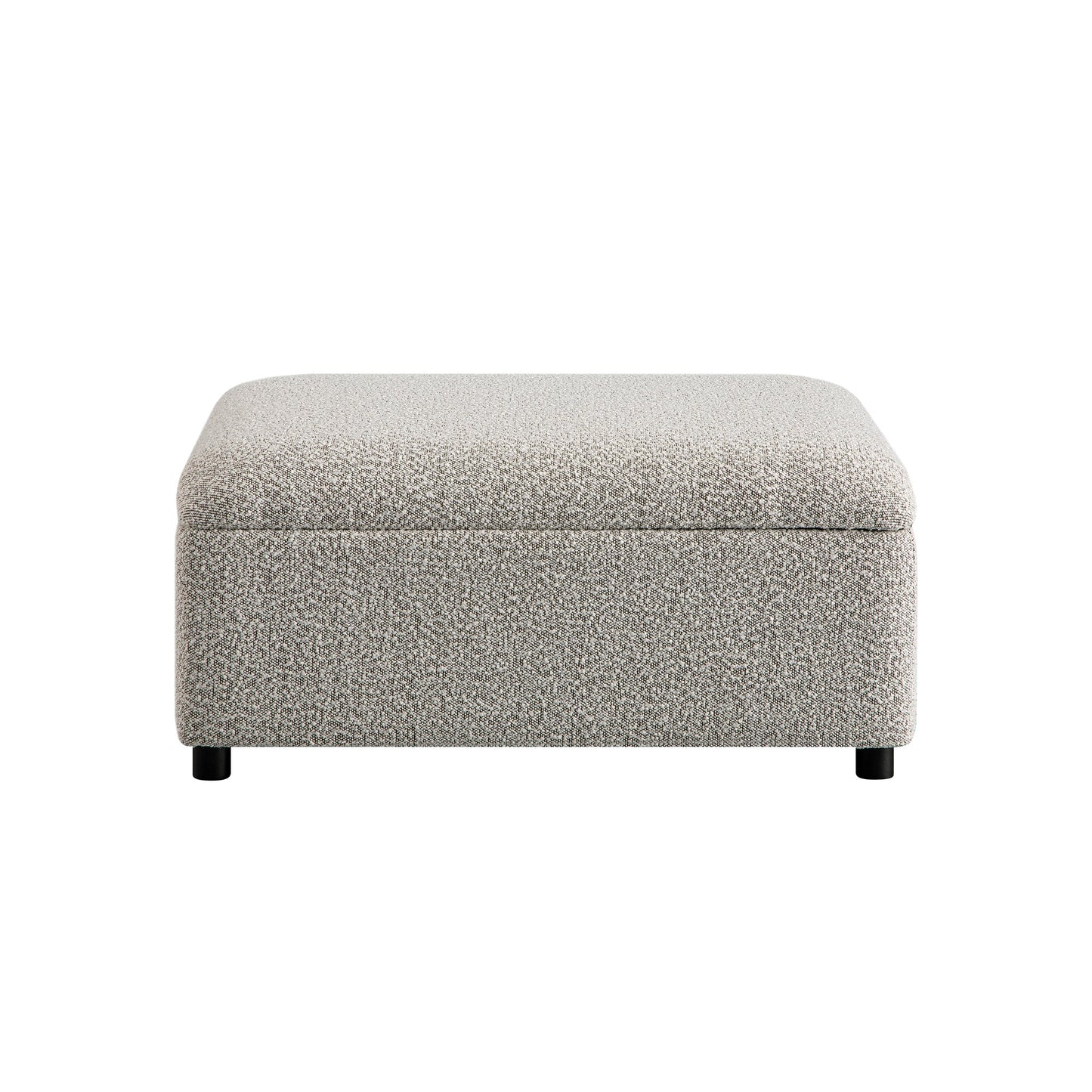 Magda Fold-Out Single Bed in an Ottoman, Mist Grey Boucle