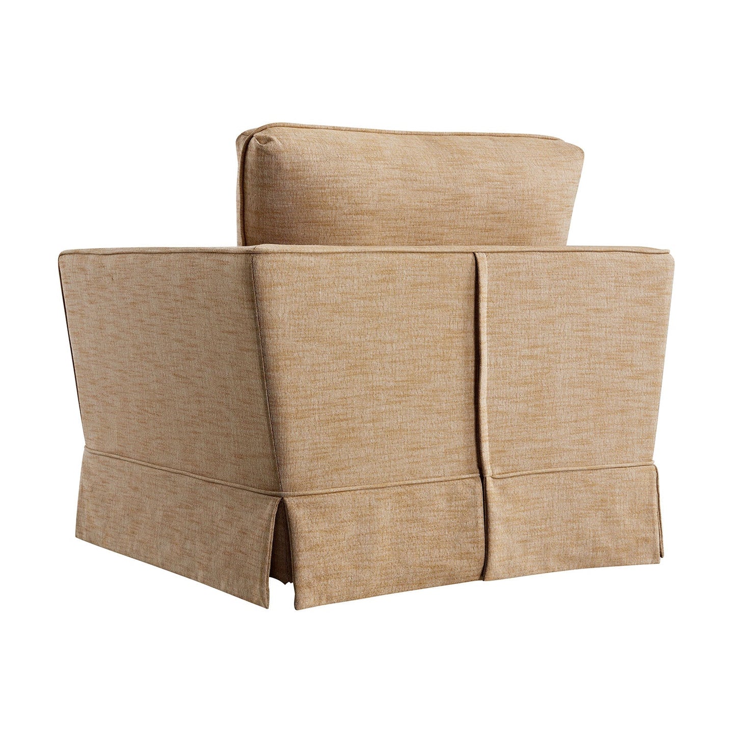 Fitz Skirted Armchair, Apricot Linen Blend