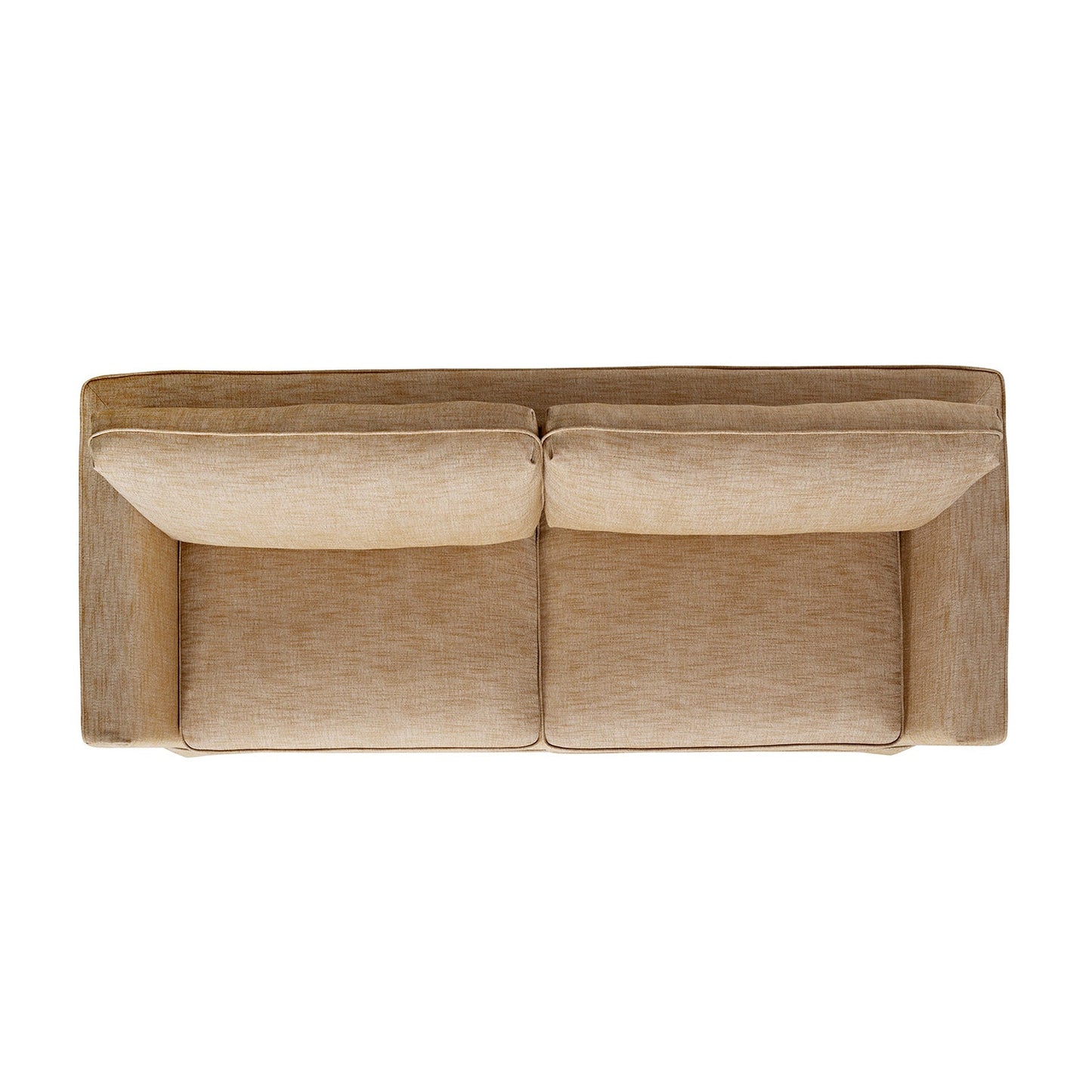 Fitz Skirted Large 3-Seater Sofa, Apricot Linen Blend