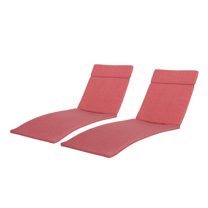 Salem Outdoor Cushion Set for Chaise Lounge - Cushions only (Set of 2) by Christopher Knight Home - 79.25L x 27.50W x 1.50H