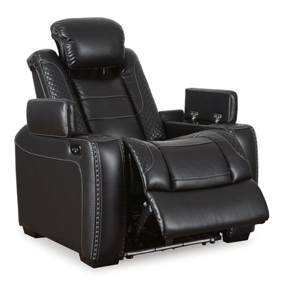 Signature Design by Ashley Party Time Black Power Recliner
