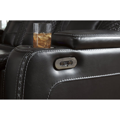 Signature Design by Ashley Party Time Black Power Recliner