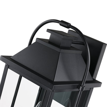 Brits Black Outdoor Wall Lantern Sconce Light