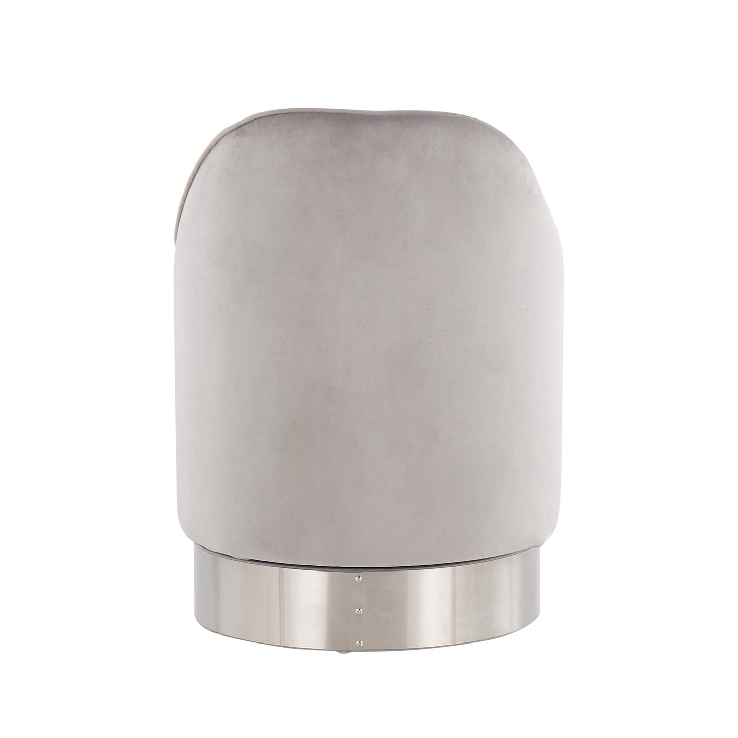 Silver Orchid Corday Swivel Velvet Vanity Stool