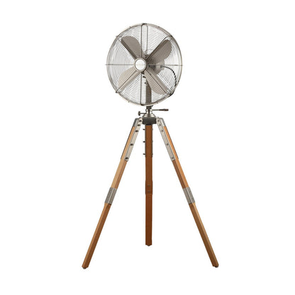 Star Fans Star Tripod 16-inch Stand Fan with Wooden Legs