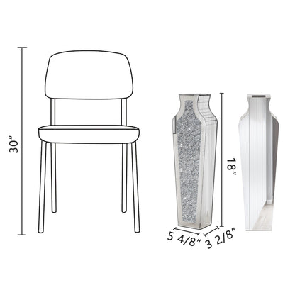 Tall Crushed Diamond Floor Vase