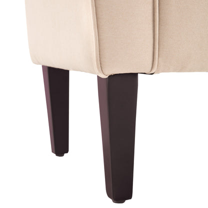 Upholstered Storage Bench Arm Bench Entryway Bench with Tufted Flip Top 50.4 Inches