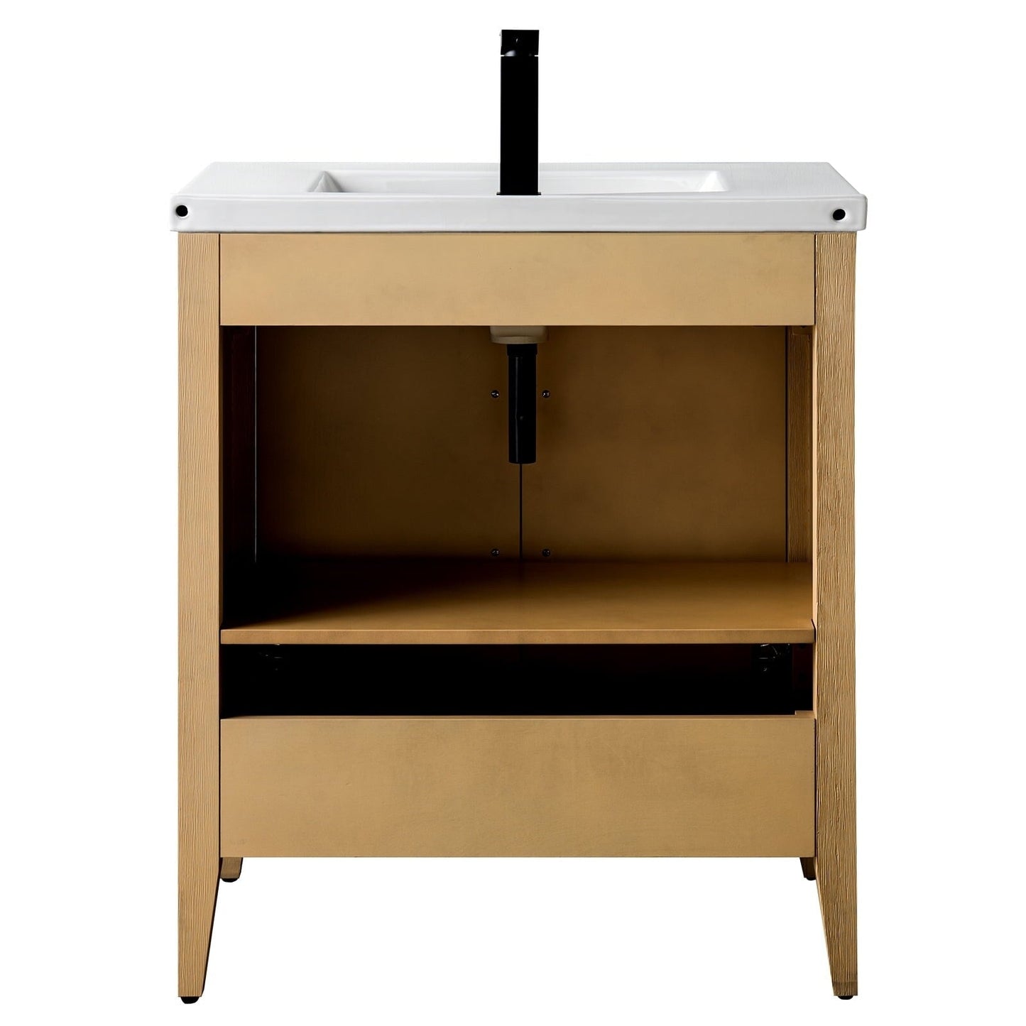 Vanity Art 20 or 24 or 30 Single Sink Bathroom Vanity Cabinet with Ceramic Top