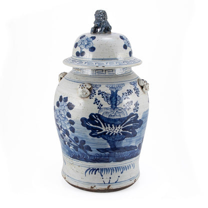 Vintage Temple Jar Four Season Plants - Large