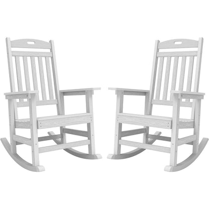 WINSOON All Weather Outdoor Rocking Chair, Set of 2