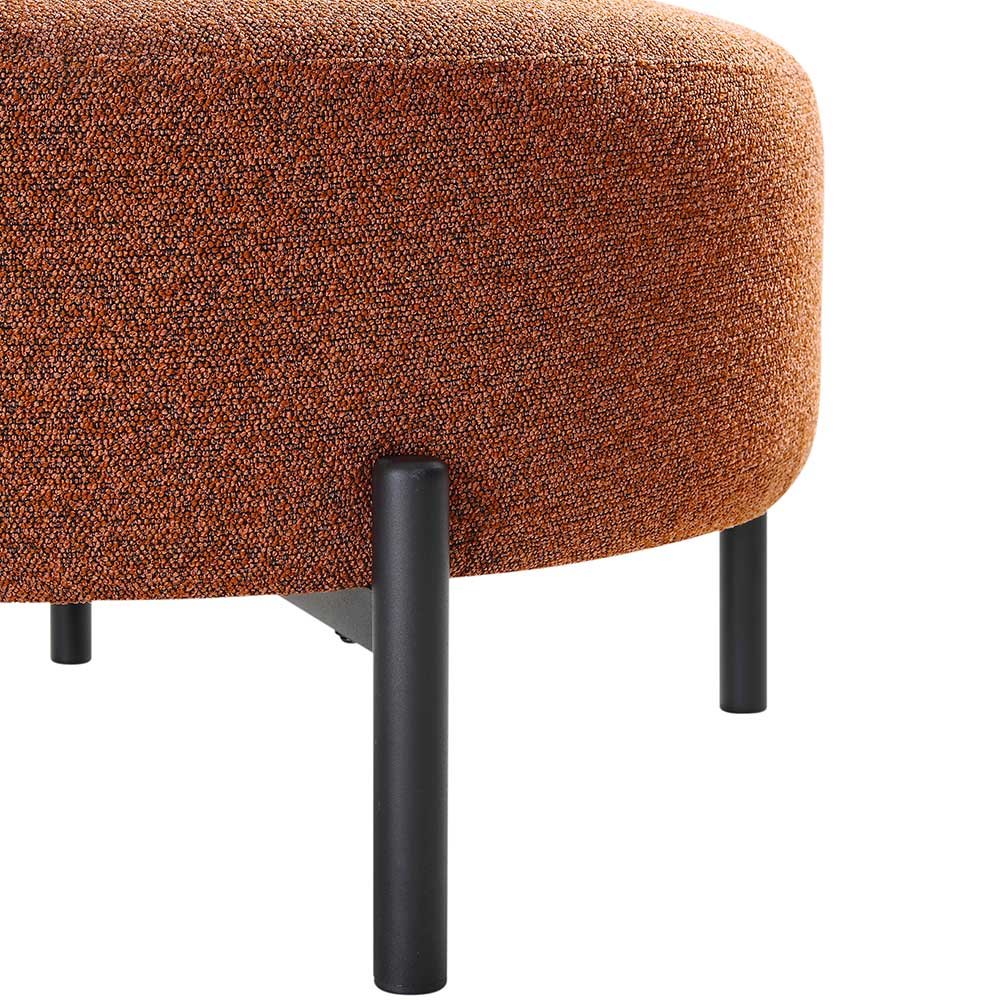 Amboise Armchair with Ball Cushion, Brick Boucle