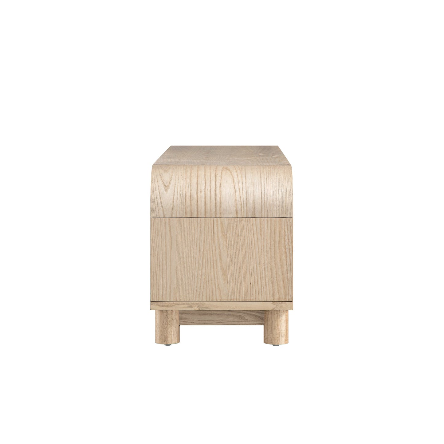 Maude TV Unit, Natural Ash with Raffia