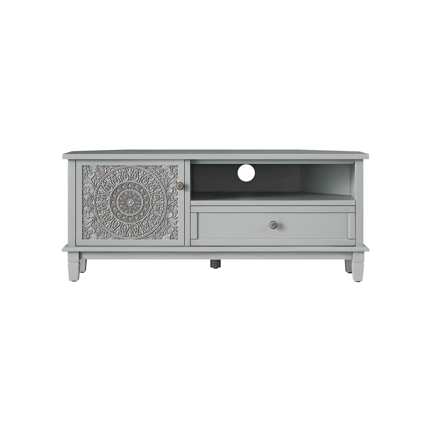 Chantilly Mid Grey Corner TV Unit