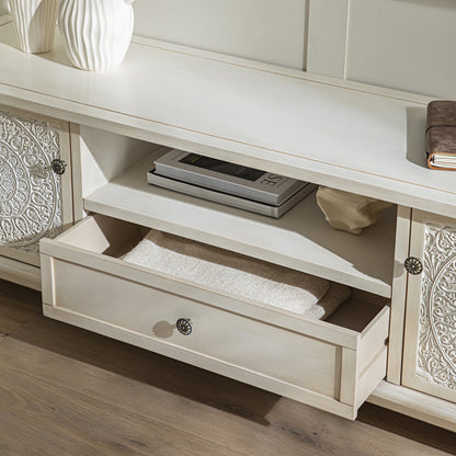 Chantilly Whitewashed 150cm Wide TV Unit