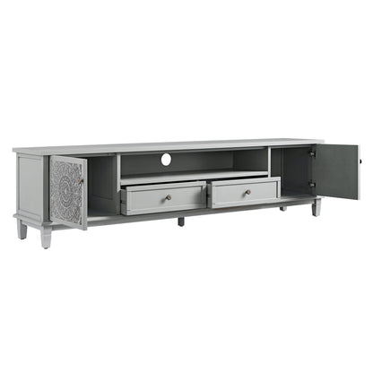 Chantilly Mid Grey 200cm Wide TV Unit