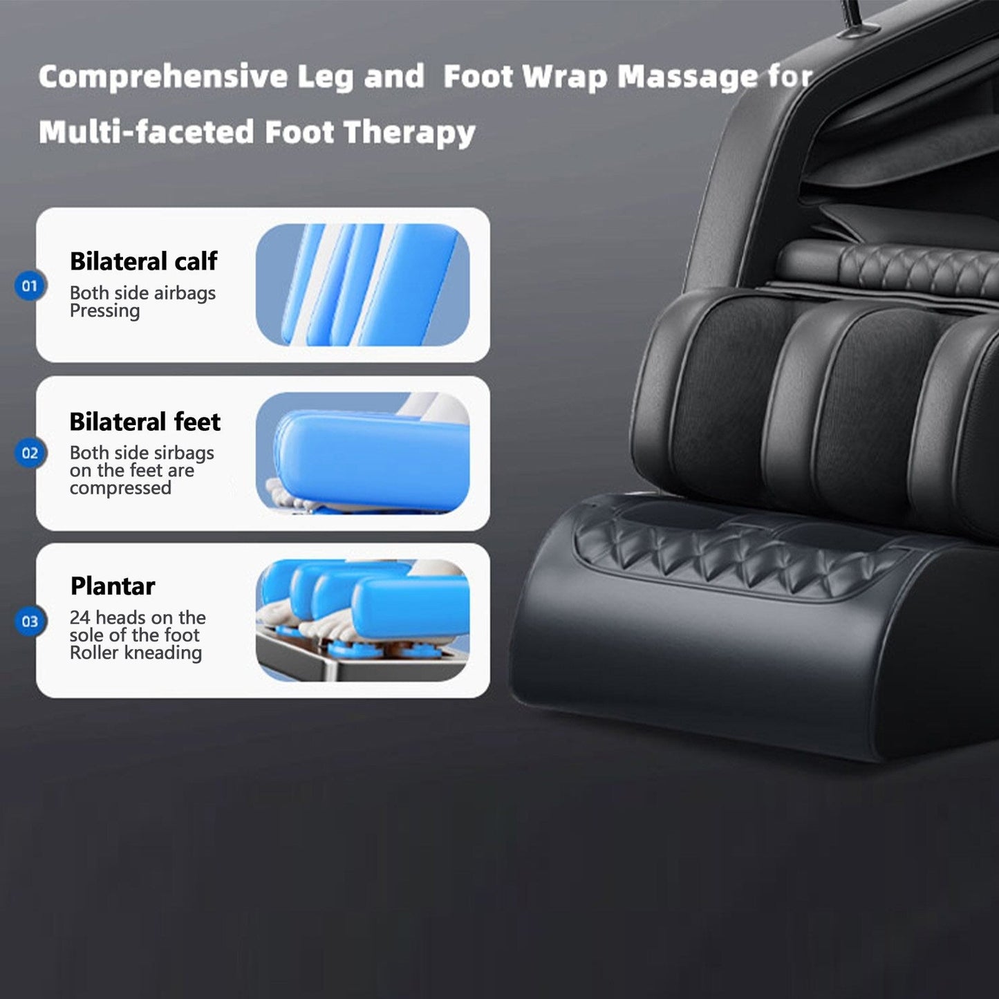 Zero Gravity Massage Recliner Chair with Full Body Massage, Heating, and Built-in Bluetooth Audio